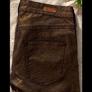 MNG Mango Skinny Metallic Jeans Size 8